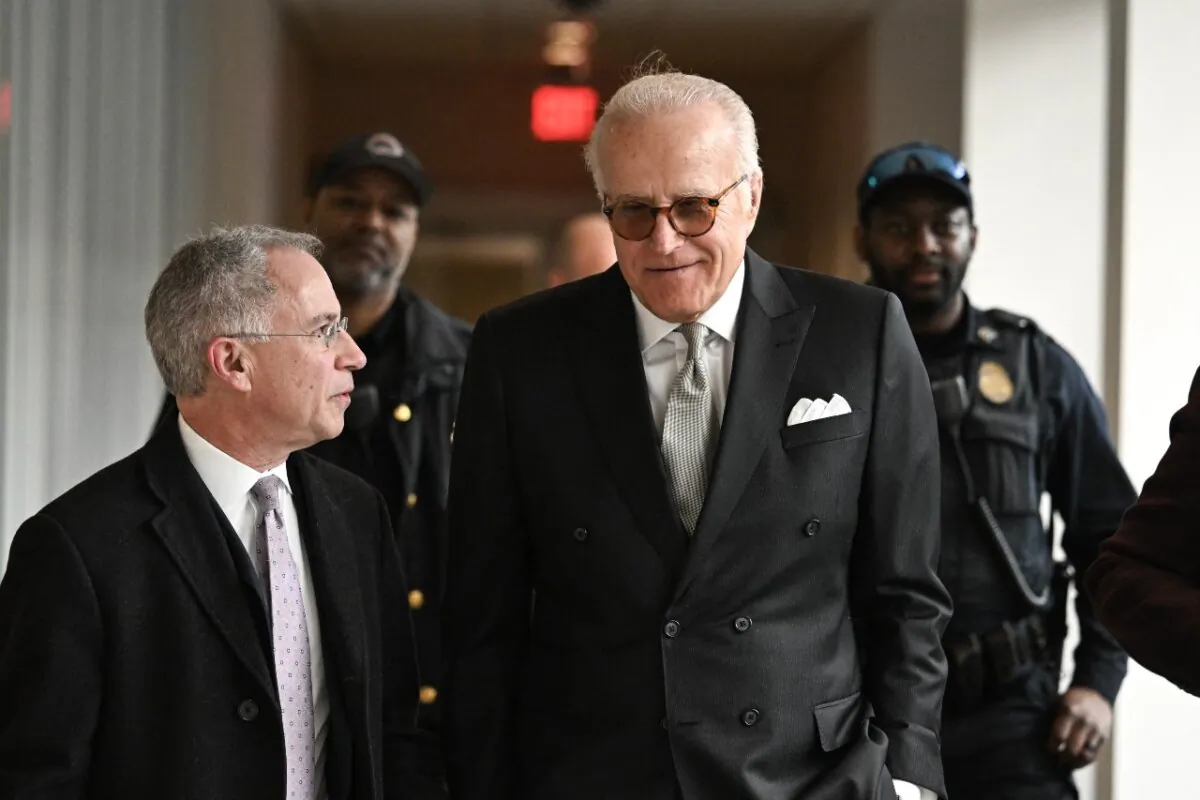 James Biden, brother of President Joe Biden, with his attorney Paul Fishman (L), arrives for a deposition before the House Oversight and Judiciary Committees on President Biden's impeachment inquiry in Washington on Feb. 21, 2024. (Jim Watson/AFP via Getty Images)