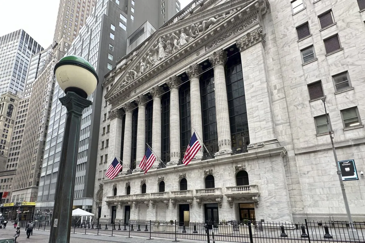 The New York Stock Exchange is shown in New York on Feb. 21 2024. (Peter Morgan/AP Photo)