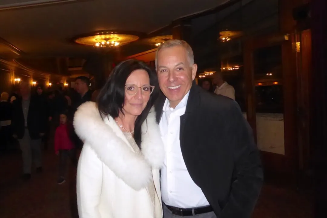 C.J. Gabrielle and Mike Lewis attend Shen Yun Performing Arts at Proctors Theatre in Schenectady, N.Y., on Feb. 21, 2024. (Frank Liang/The Epoch Times)