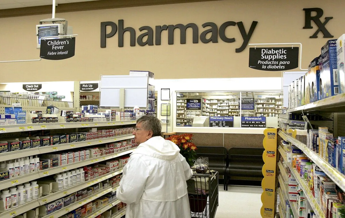 The pharmacy area of a store in Mount Prospect, Ill., on Sept. 21, 2006. (Tim Boyle/Getty Images)