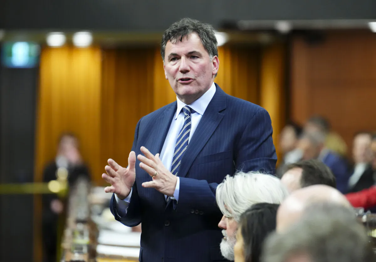 Public Safety Minister Dominic LeBlanc rises during question period in the House of Commons on Feb. 12, 2024. (The Canadian Press/Sean Kilpatrick)