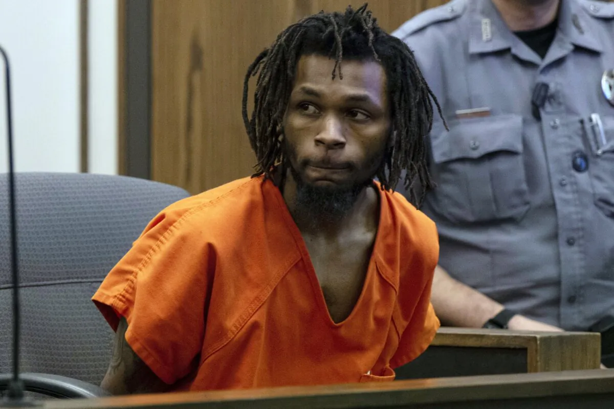 Nicholas Jordan, 25, appears for a hearing at the El Paso County 4th Judicial Court in Colorado Springs, Colo., on Feb. 23, 2024. (Parker Seibold/The Gazette via AP, Pool)