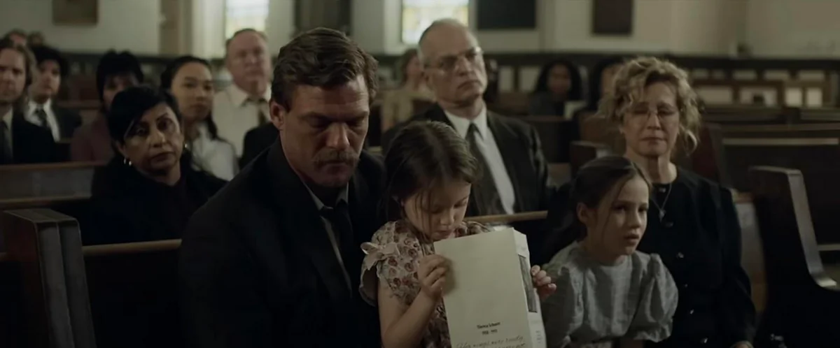 Ed (Alan Ritchson) and daughter Michelle (Emily Mitchell) in "Ordinary Angels." (Allen FraserLionsgate)