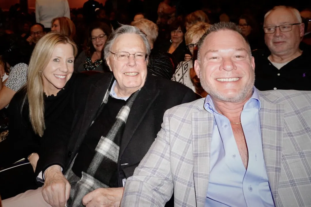 Michelle, Donald, and John Campbell enjoyed Shen Yun at the Detroit Opera House on Feb. 24, 2024. (Nancy Ma/The Epoch Times)
