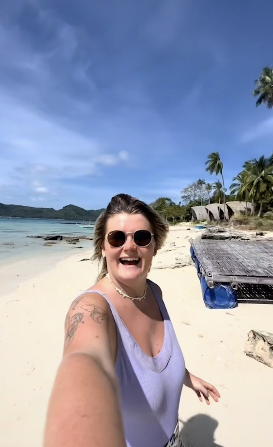Brooke Megan, 20, spent two weeks staying on Darocotan Island, Philippines.