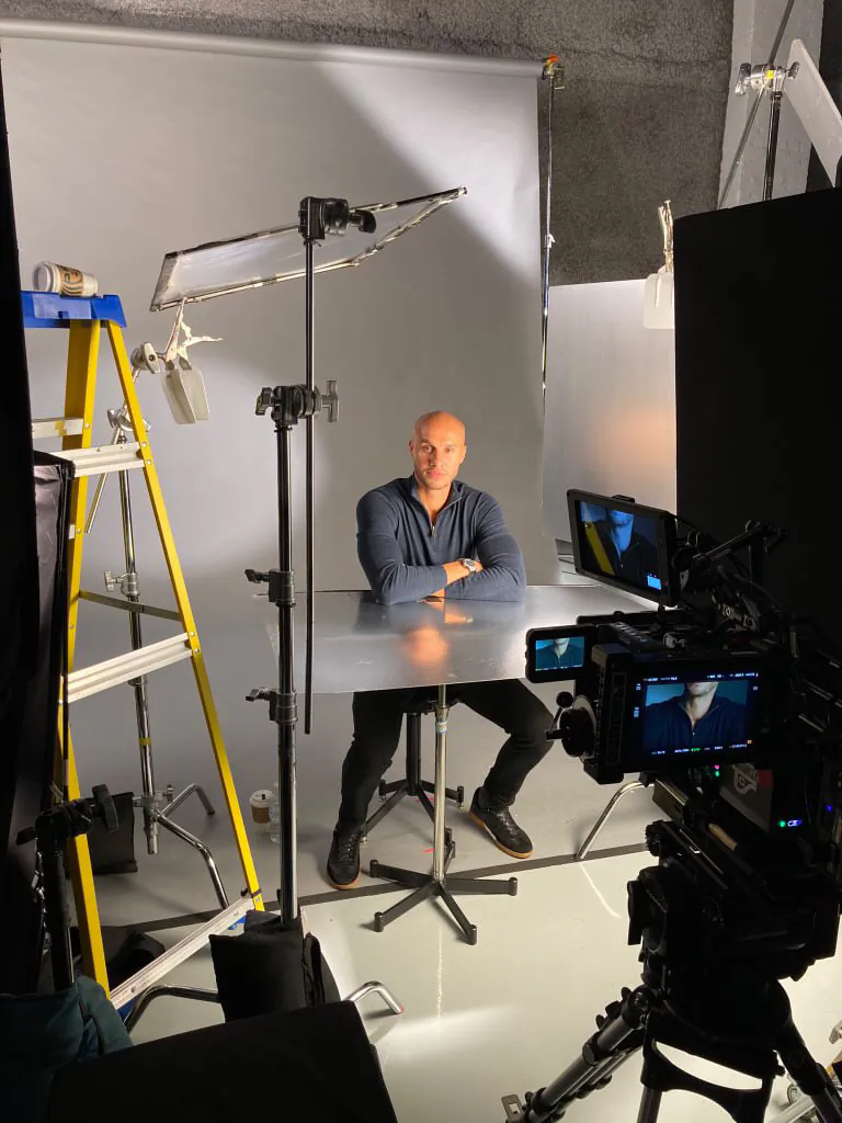 Donnie Riser on set. (Courtesy of Donnie Riser)