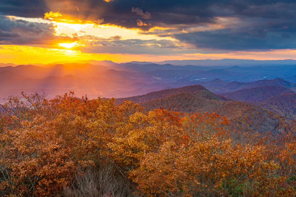 Blue Ridge Mountains at sunset in North Georgia. (Sean Pavone/Dreamstime/TNS)