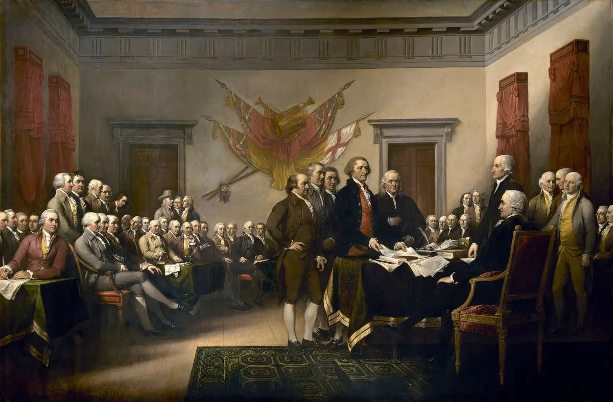 John Trumbull painted "Declaration of Independence" in 1819, and it depicts a crucial moment in the American quest for independence. (Public Domain)