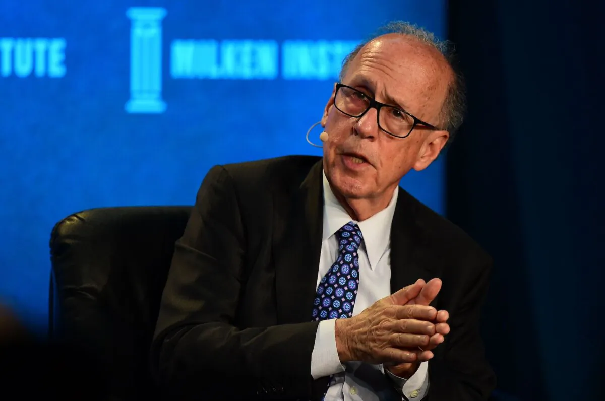 Stephen Roach, Senior Fellow, Jackson Institute for Global Affairs, Yale University, speaks on the panel "China's Future: The Sky Is Not Falling" at the 2016 Milken Institute Global Conference in Beverly Hills, Calif. on May 3, 2016. (Frederic J. Brown/AFP via Getty Images)