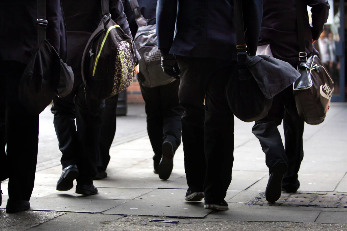 School pupils walking in a file photo on Jan. 26, 2012. (David Jones/PA Wire)