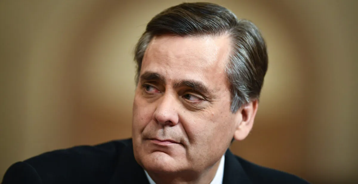 Professor Jonathan Turley in the Longworth House Office Building on Capitol Hill, on Dec. 4, 2019. (Brendan Smialowski/AFP via Getty Images)