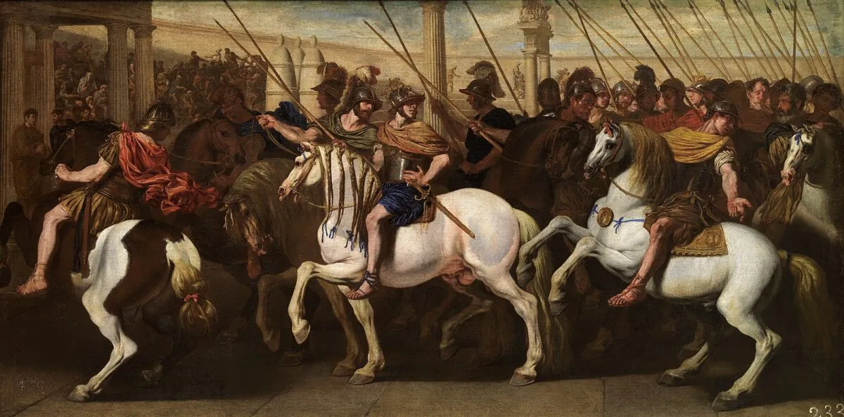 "Roman Soldiers in the Circus," a 1640 painting by Aniello Falcone. (Public Domain)