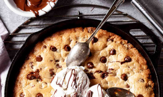 Skillet Chocolate Chip Cookie Cake