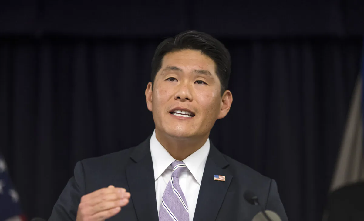 U.S. Attorney Robert Hur speaks at a news conference at the U.S. Attorney's Office, in Baltimore, Md., on Sept. 19, 2018. (Zach Gibson/Getty Images)