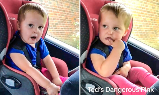 Boy Reacts After Being Dressed in Pink Trousers—Tells Mom, 'They're Dangerous': VIDEO