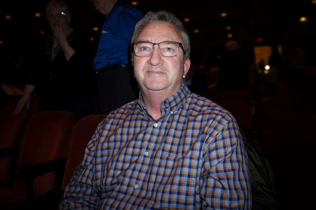 Ken Golden enjoyed Shen Yun's evening show at the Adler Theatre on Feb. 27, 2024. (Sherry Dong/The Epoch Times)