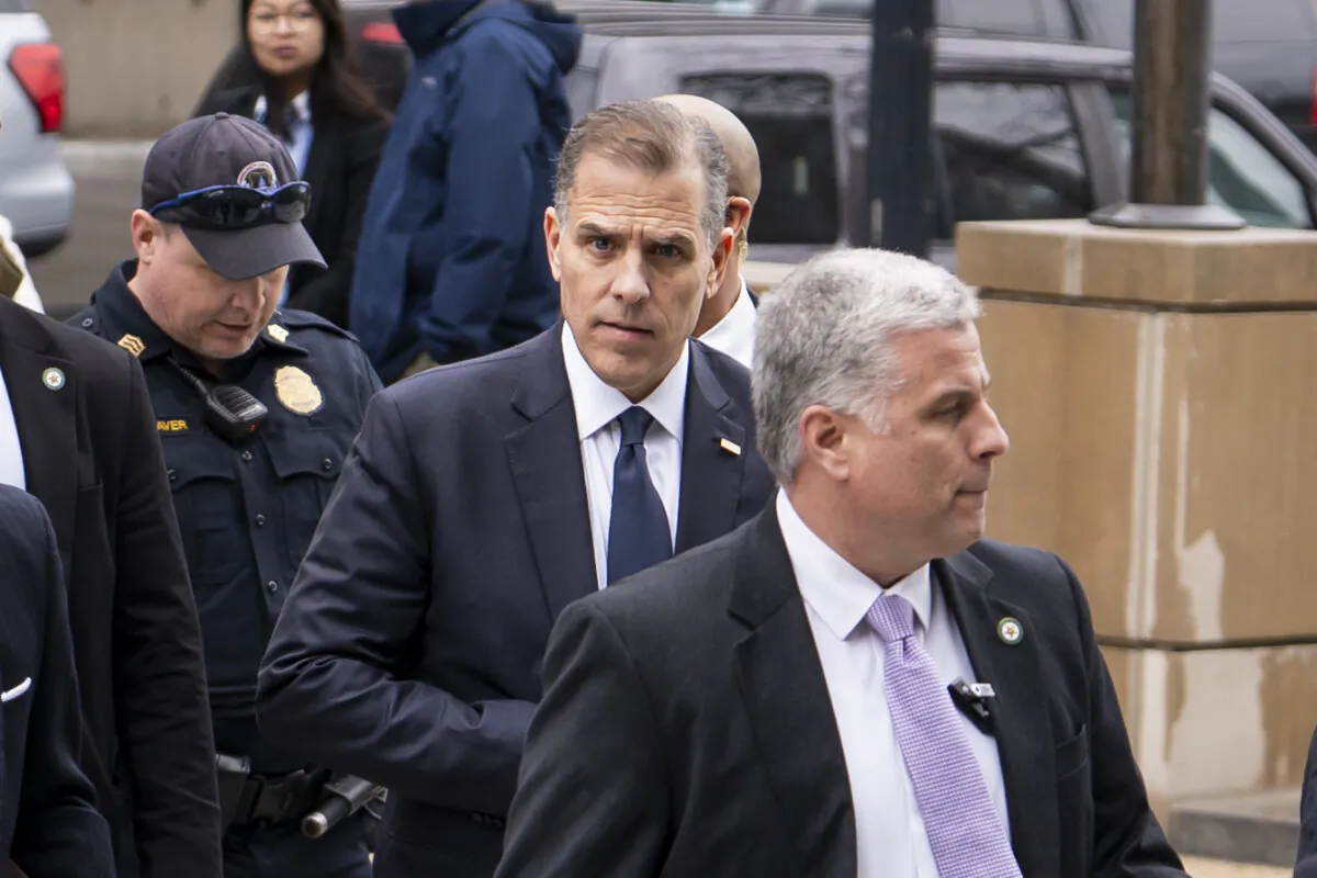 Hunter Biden, President Joe Biden's son, arrives at the Thomas P. O'Neill Jr. House Office Building in Washington on Feb. 28, 2024. (Madalina Vasiliu/The Epoch Times)