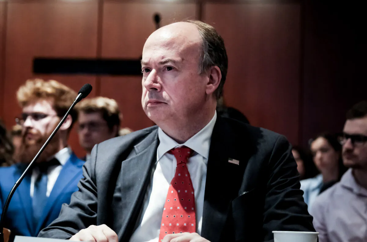 Jeffrey Clark, former acting assistant attorney general, testifies during a January 6th field hearing held by Rep Matt Gaetz (R-Fla.) in the U.S. Capitol in Washington on June 13, 2023. (Michael A. McCoy/Getty Images)