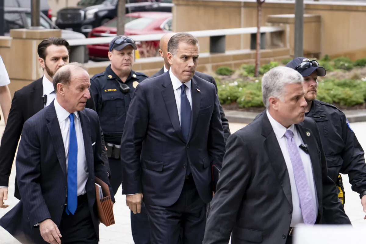 Hunter Biden, President Joe Biden's son, arrives at the Thomas P. O'Neill Jr. House Office Building in Washington on Feb. 28, 2024. (Madalina Vasiliu/The Epoch Times)