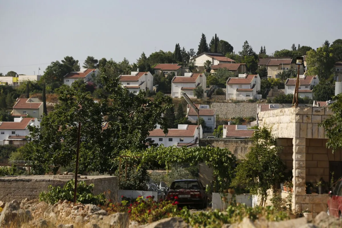 The Jewish settlement of Halamish, west of Ramallah, in the Israeli-occupied West Bank on June 27, 2017. (Abbas Momani/AFP via Getty Images)
