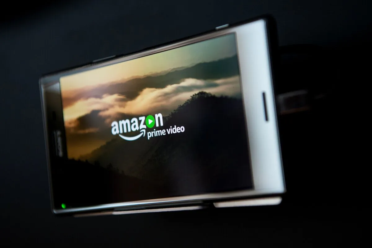 An Amazon Prime Video logo is displayed on a Sony Xperia Z5 premium during the Mobile World Congress in Barcelona,  Spain, on March 1, 2017. (Josep Lago/AFP via Getty Images)