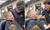 VIDEO: Adorable Toddler’s Uncontrollable Laugh Is So Infectious That His Barber Can’t Go On With Haircut