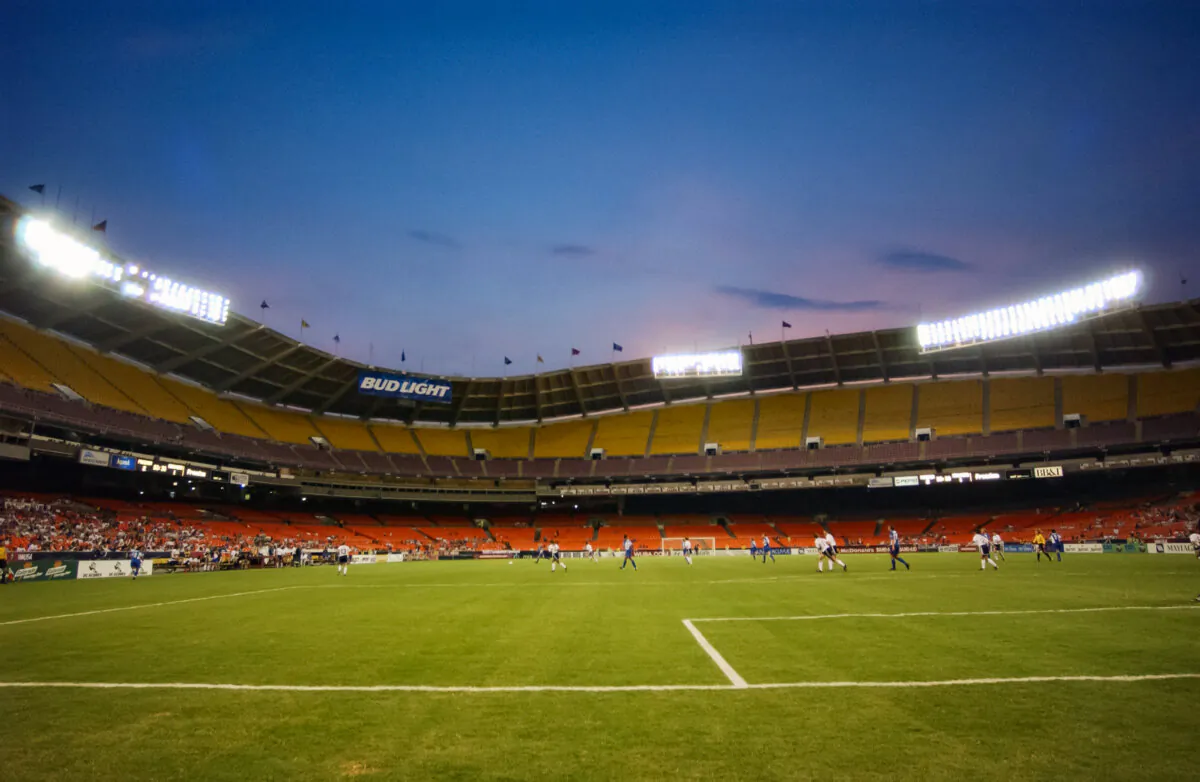 A view of Robert Fitzgerald Kennedy Stadium in Wahington D.C. on June 12, 2002. (Doug Pensinger/Getty Images)