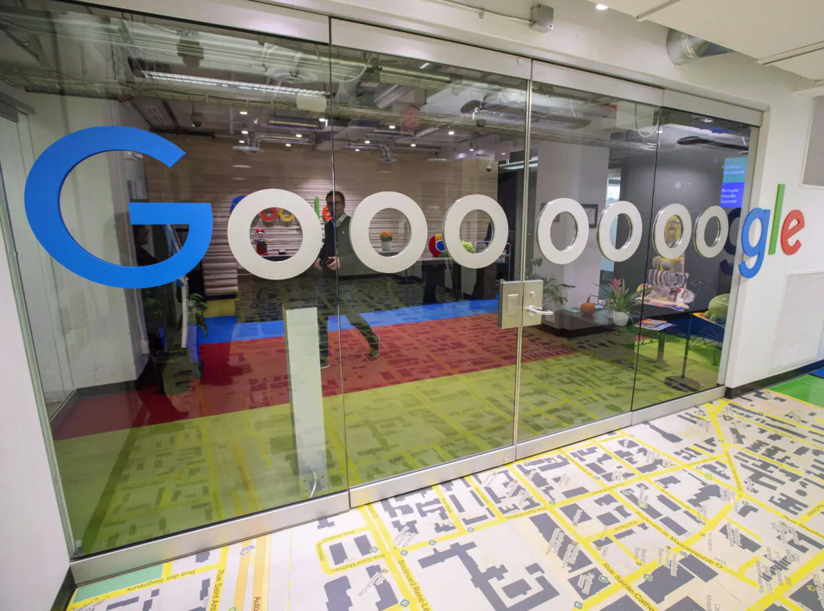 The Google office is seen in Montreal on Nov. 1, 2018. (The Canadian Press/Ryan Remiorz)