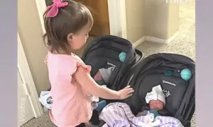Big Sister Welcomes Preemie Twins Home