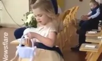 Flower Girl Does Amazing Job at Her Godfather’s Wedding
