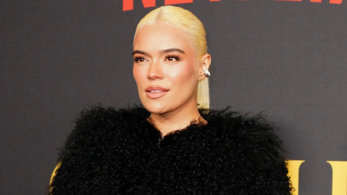 Karol G attends the "Griselda" premiere at The Fillmore Miami Beach in Miami Beach, Fla., on Jan. 23, 2024. (Romain Maurice/Getty Images)