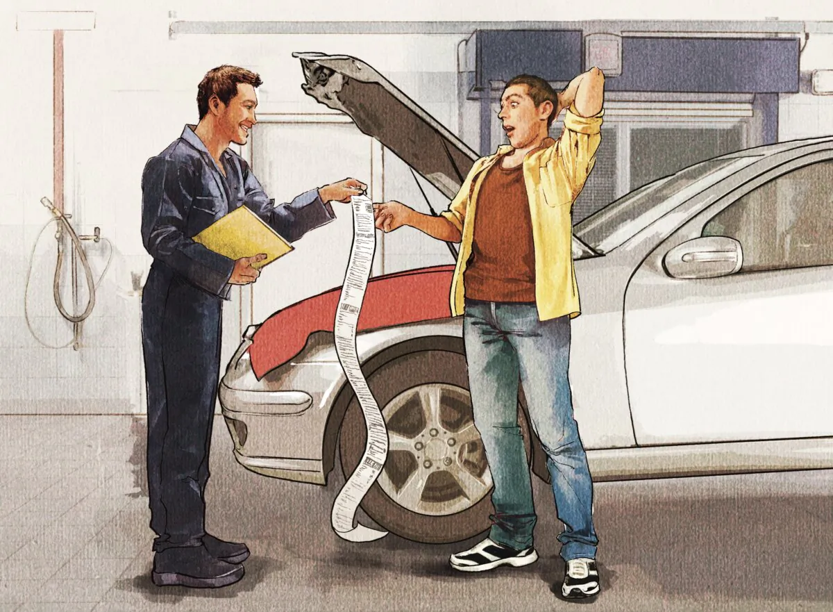 Car repair scams are more common than you might think, even at dealerships. (Oriana Zhang/The Epoch Times)