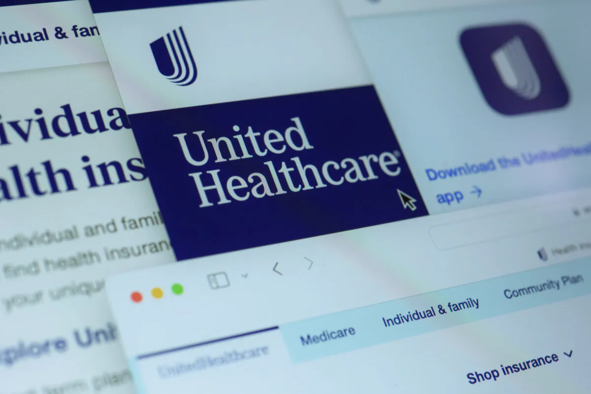 Pages from the United Healthcare website are displayed on a computer screen in New York on Feb. 29, 2024. (Patrick Sison/AP Photo)