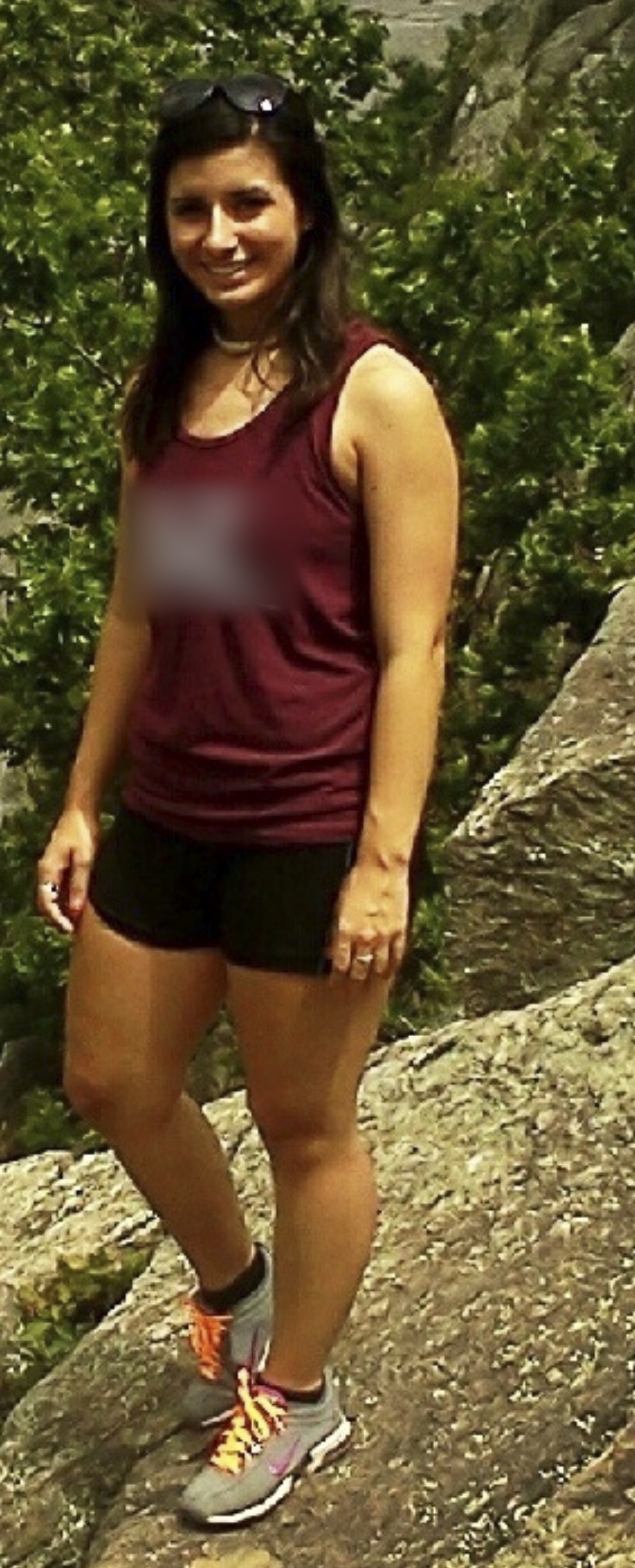 Ms. Del Valle went hiking three months after she underwent radiation.