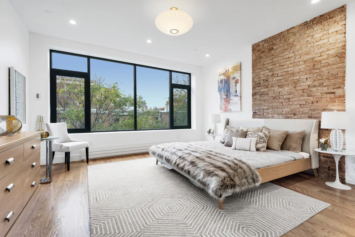 A modern bed helps to create a sophisticated feel in this master bedroom. (Handout/TNS)