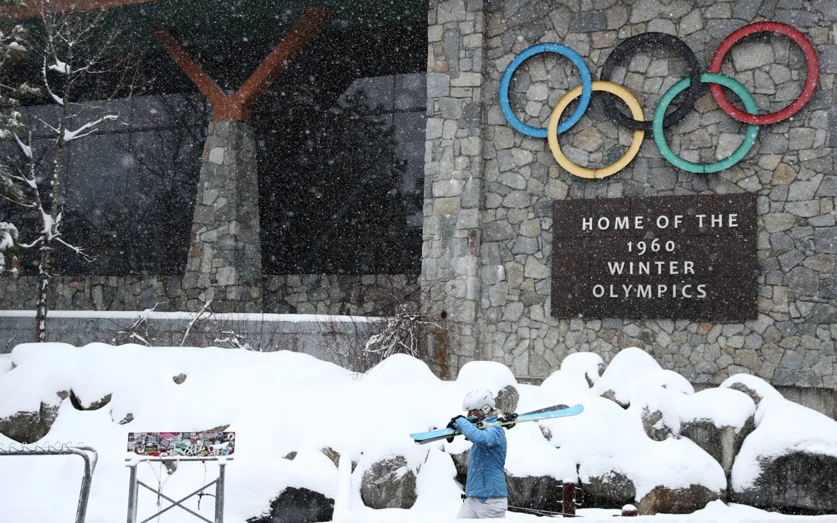 A skier at Squaw Valley Resort in Olympic Valley, Calif., on March 14, 2020. (Ezra Shaw/Getty Images)