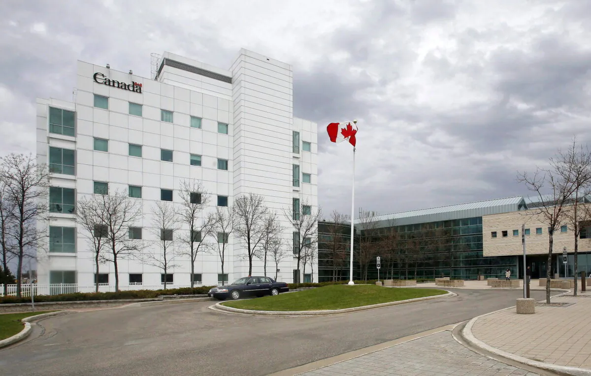 The National Microbiology Laboratory in Winnipeg is shown in a file photo. (The Canadian Press/John Woods)
