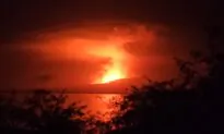 Volcano on Uninhabited Galapagos Island Erupts, Sends Lava Flowing to Sea