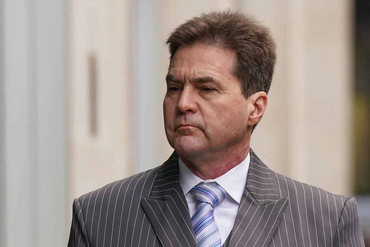 Craig Wright arrives for a hearing over the identity of the creator of bitcoin, at the Rolls Building in central London, on Feb. 5, 2024. (Lucy North/PA Wire)