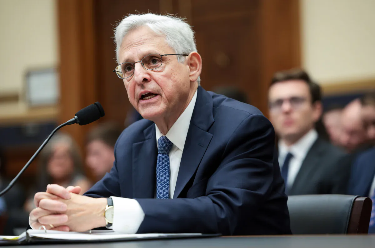 Attorney General Merrick Garland testifies before the House Judiciary Committee in the Rayburn House Office Building in Washington on Sept. 20, 2023. (Win McNamee/Getty Images)