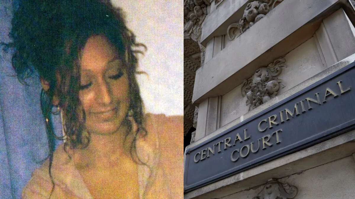 Sabina Rizvi (L)—who was shot dead in 2005 and whose inquest at the Old Bailey in London began on March 4, 2024. (Rizvi family/Chris Summers, The Epoch Times) 