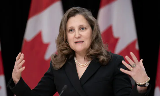 Finance Minister Chrystia Freeland to Present Liberals’ Federal Budget on April 16