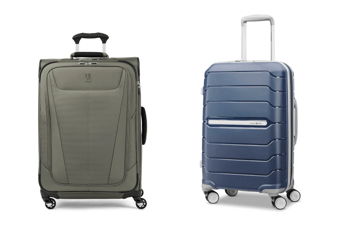 (Left) Travelpro Carry-On Luggage (Right) Samsonite Freeform Carry-On Luggage (Illustration by The Epoch Times, Amazon)