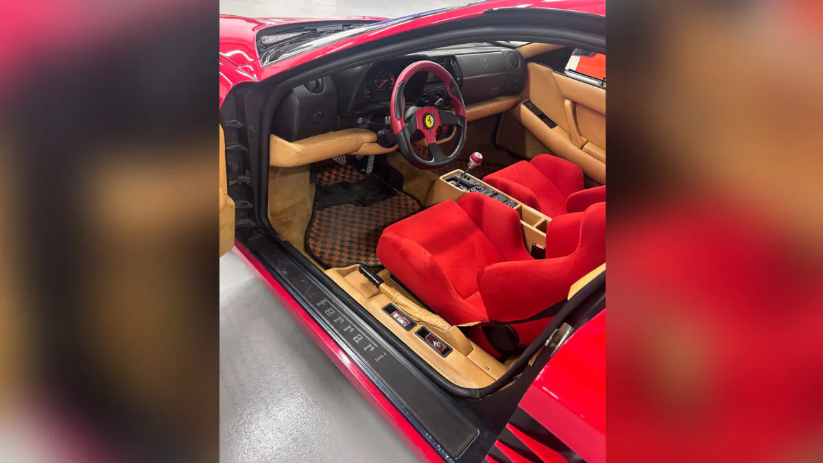 A Ferrari stolen from former Formula One driver Gerhard Berger 28 years ago which has been recovered, in a photo released on March 2, 2024. (Metropolitan Police via AP)