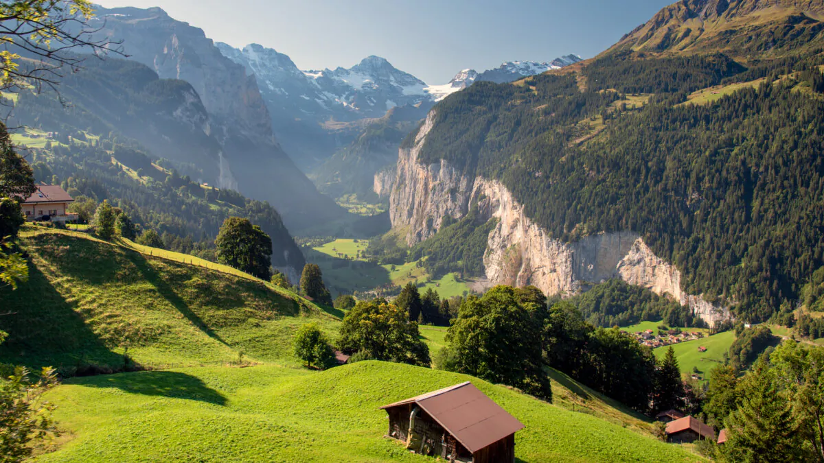 Switzerland's Lauterbrunnen Valley looks pastoral but it hides a powerful dose of natural wonder. (Cameron Hewitt/TNS)