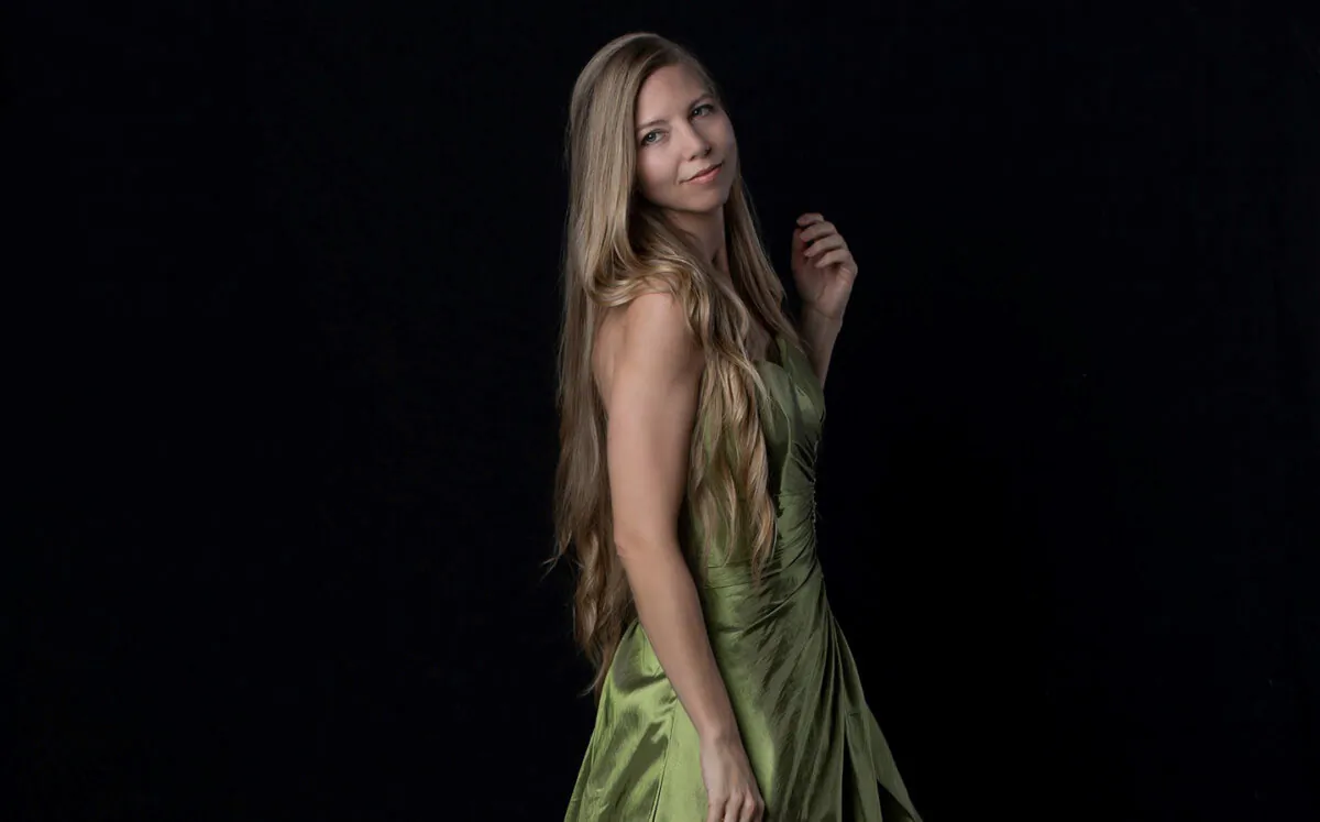 A studio portrait of the Celtic and Classical inspired singer-songwriter Misty Posey. (Courtesy of Misty Posey)