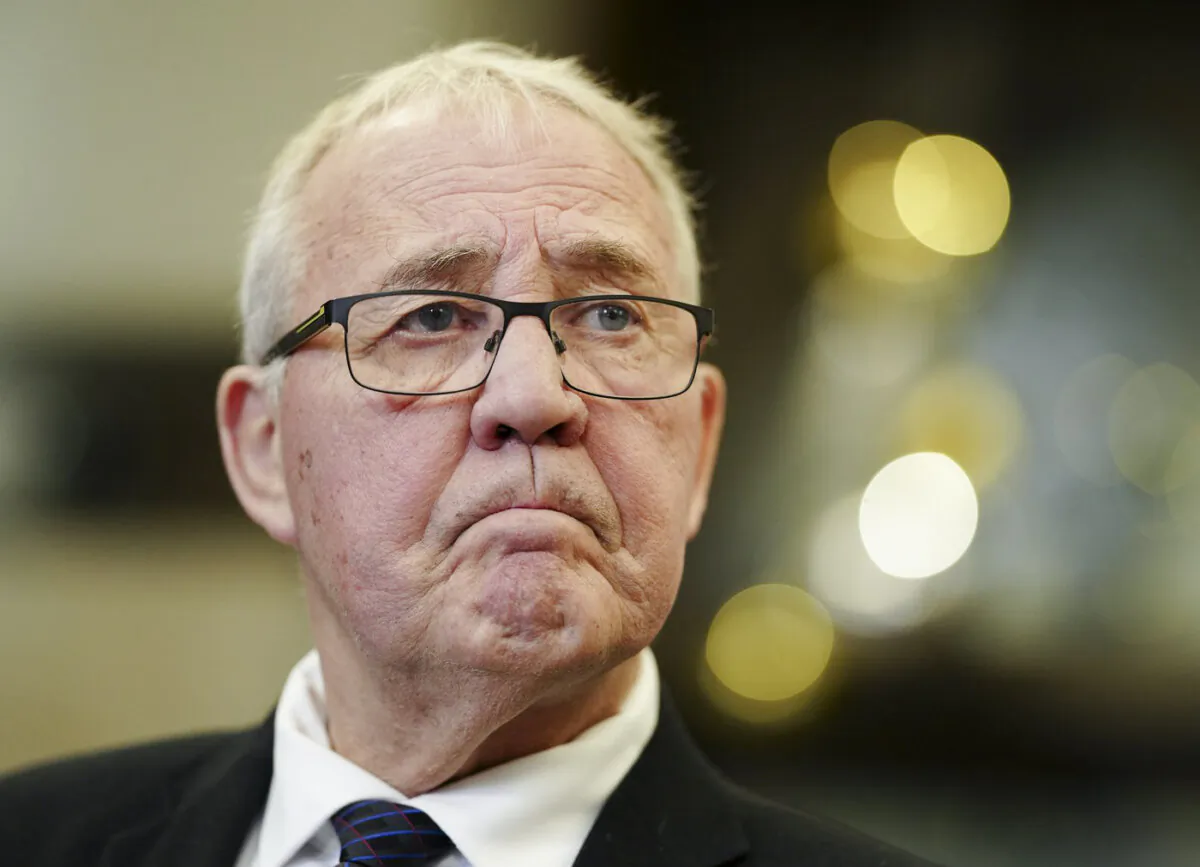 National Defence Minister Bill Blair speaks to reporters on Parliament Hill in Ottawa on Dec. 6, 2023. (The Canadian Press/Sean Kilpatrick)