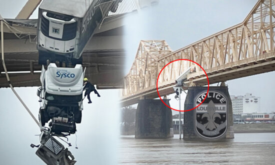 Semi-Truck Driver Teeters on Bridge 70 Feet Over Ohio River—Then Heroic Firefighter Does This: