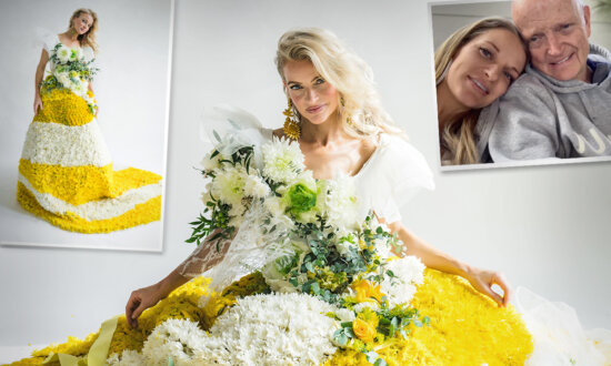 'It Was a Sweet Experience': Daughter Pays Tribute to Her Late Florist Father by Creating a Dress From His Funeral Flowers