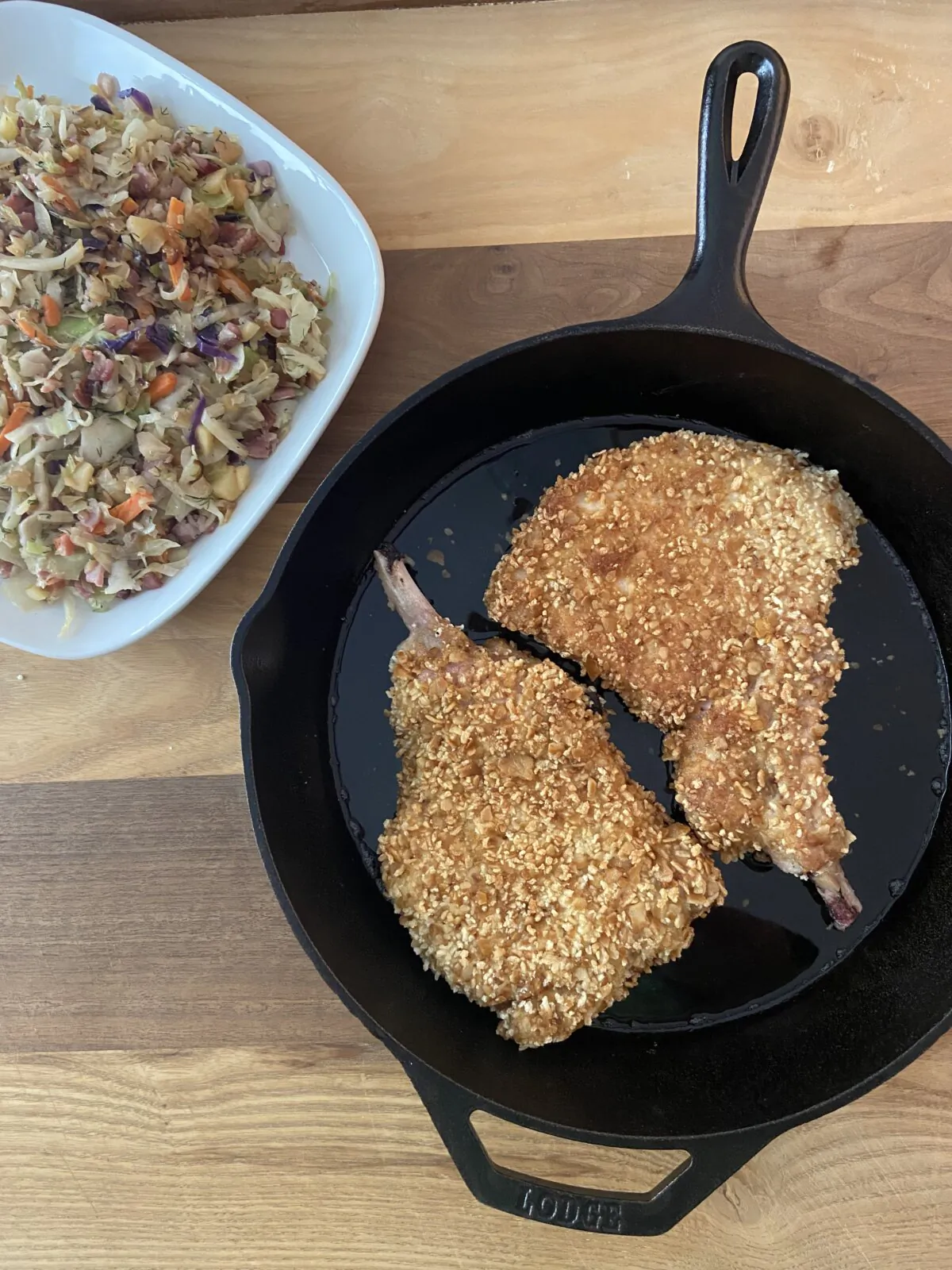 The hallmark of a well-made schnitzel is its crumb coating. (JeanMarie Brownson/TNS)